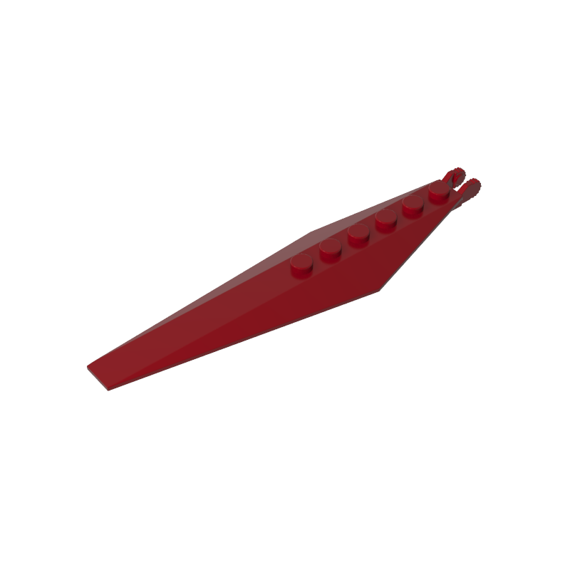 GDS-M195 - Hinge Plate 1 x 12 with Angled Side Extensions and Tapered Ends