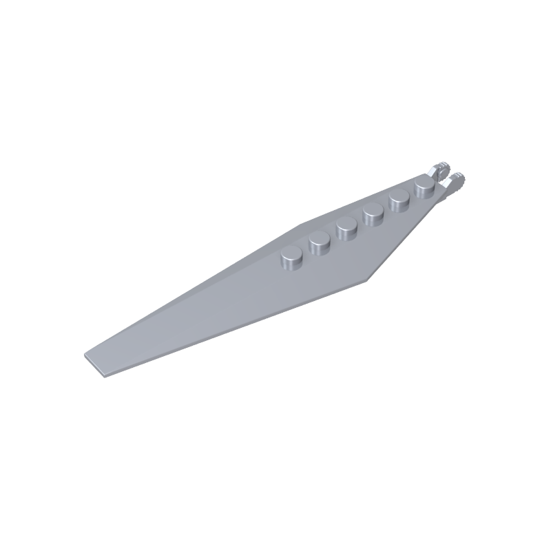 GDS-M195 - Hinge Plate 1 x 12 with Angled Side Extensions and Tapered Ends