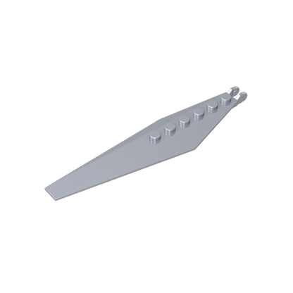 GDS-M195 - Hinge Plate 1 x 12 with Angled Side Extensions and Tapered Ends