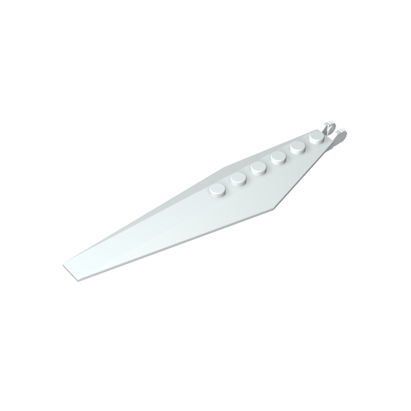 GDS-M195 - Hinge Plate 1 x 12 with Angled Side Extensions and Tapered Ends