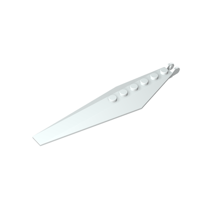 GDS-M195 - Hinge Plate 1 x 12 with Angled Side Extensions and Tapered Ends