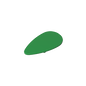 GDS-M201 - Minifig Shield Ovoid [Plain]