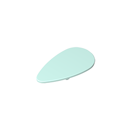 GDS-M201 - Minifig Shield Ovoid [Plain]