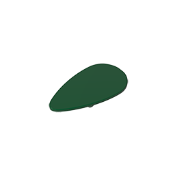 GDS-M201 - Minifig Shield Ovoid [Plain]