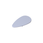 GDS-M201 - Minifig Shield Ovoid [Plain]