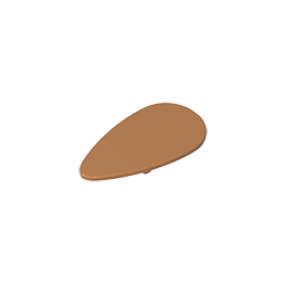 GDS-M201 - Minifig Shield Ovoid [Plain]
