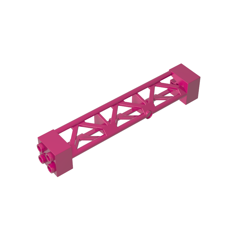 GDS-M217 - Support 2 x 2 x 10 Girder Triangular Vertical - Type 3 - Axle Hole, 3 Posts