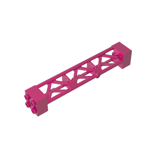 GDS-M217 - Support 2 x 2 x 10 Girder Triangular Vertical - Type 3 - Axle Hole, 3 Posts