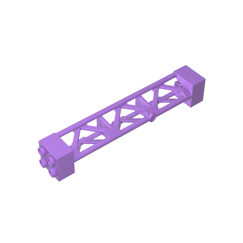 GDS-M217 - Support 2 x 2 x 10 Girder Triangular Vertical - Type 3 - Axle Hole, 3 Posts