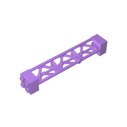 GDS-M217 - Support 2 x 2 x 10 Girder Triangular Vertical - Type 3 - Axle Hole, 3 Posts