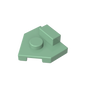 GDS-M228 - Plate Special 2 x 2 Wedge, Center Stud, 1 x 1/2 Raised Tab