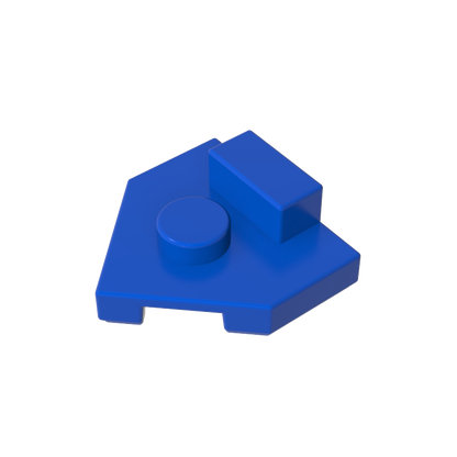 GDS-M228 - Plate Special 2 x 2 Wedge, Center Stud, 1 x 1/2 Raised Tab