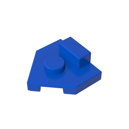 GDS-M228 - Plate Special 2 x 2 Wedge, Center Stud, 1 x 1/2 Raised Tab