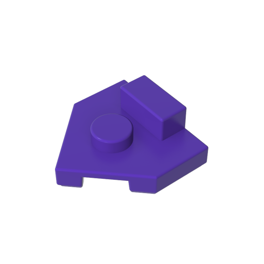 GDS-M228 - Plate Special 2 x 2 Wedge, Center Stud, 1 x 1/2 Raised Tab