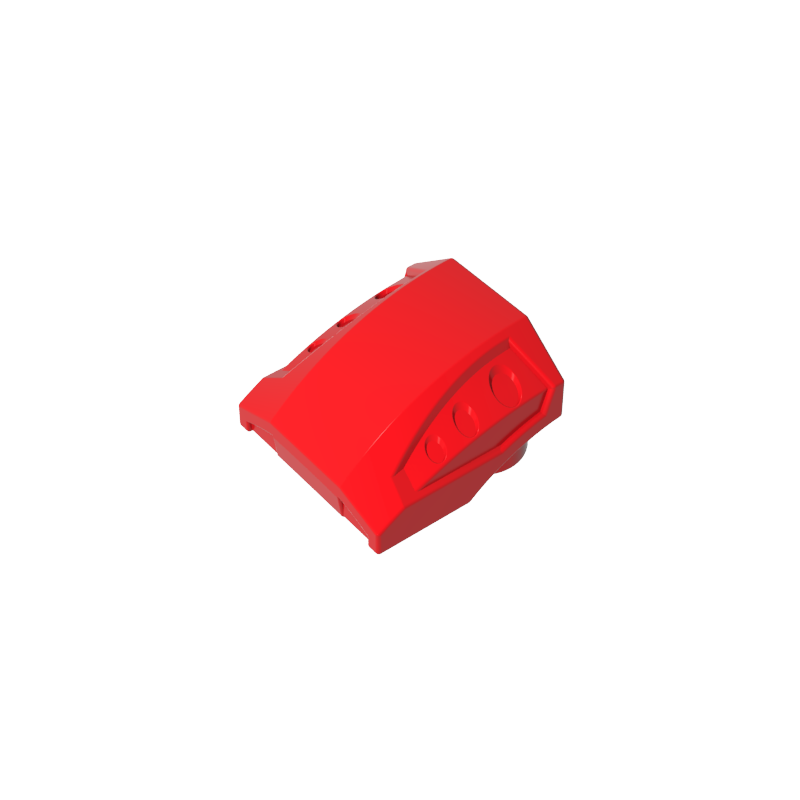 GDS-M231 - Slope Curved 2 x 2 No Studs - 3 Recessed Side Ports