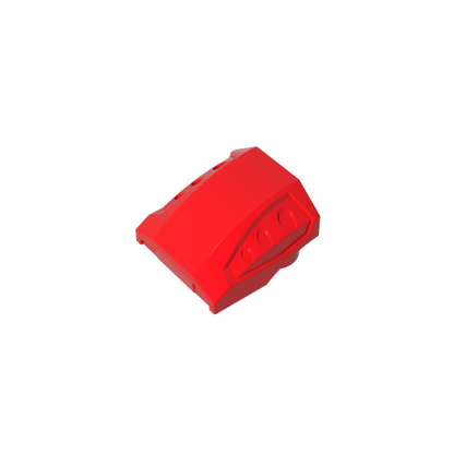 GDS-M231 - Slope Curved 2 x 2 No Studs - 3 Recessed Side Ports