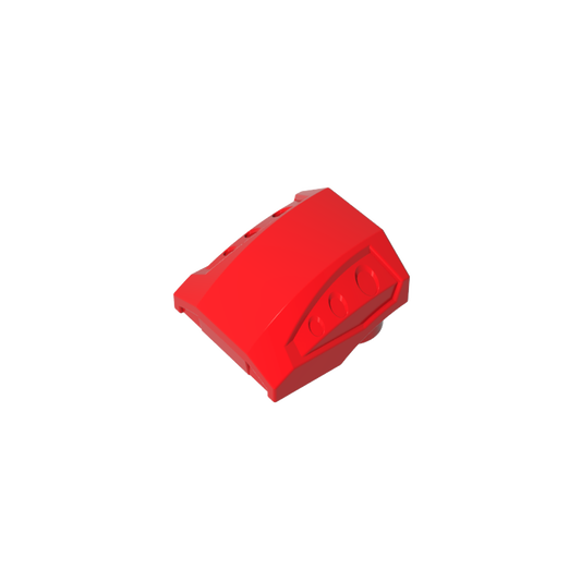 GDS-M231 - Slope Curved 2 x 2 No Studs - 3 Recessed Side Ports