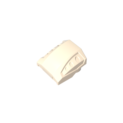 GDS-M231 - Slope Curved 2 x 2 No Studs - 3 Recessed Side Ports