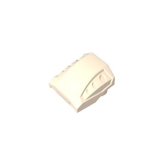 GDS-M231 - Slope Curved 2 x 2 No Studs - 3 Recessed Side Ports