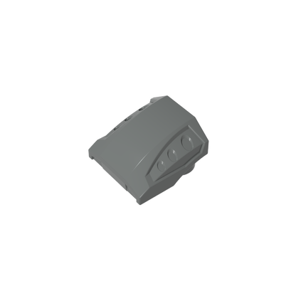 GDS-M231 - Slope Curved 2 x 2 No Studs - 3 Recessed Side Ports