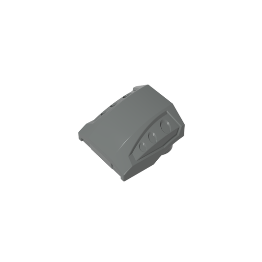 GDS-M231 - Slope Curved 2 x 2 No Studs - 3 Recessed Side Ports