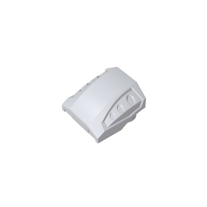 GDS-M231 - Slope Curved 2 x 2 No Studs - 3 Recessed Side Ports