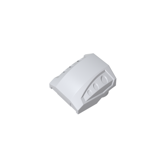 GDS-M231 - Slope Curved 2 x 2 No Studs - 3 Recessed Side Ports