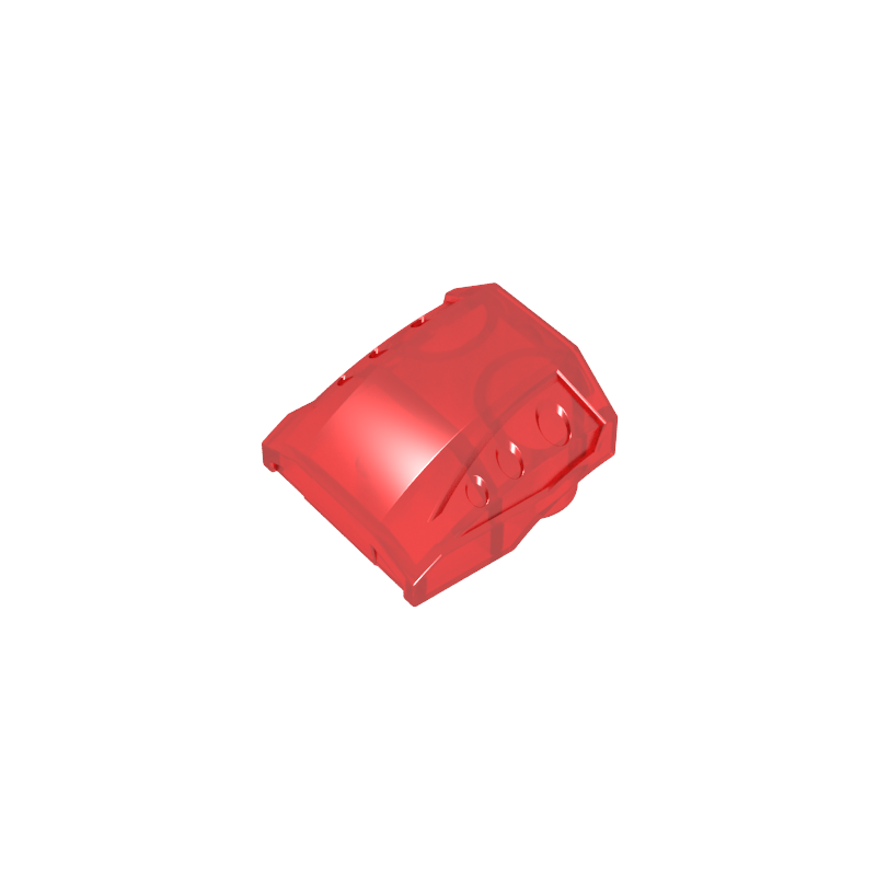 GDS-M231 - Slope Curved 2 x 2 No Studs - 3 Recessed Side Ports