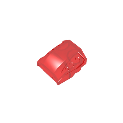 GDS-M231 - Slope Curved 2 x 2 No Studs - 3 Recessed Side Ports
