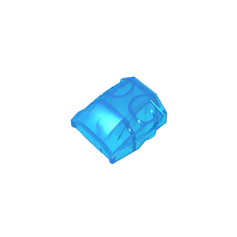 GDS-M231 - Slope Curved 2 x 2 No Studs - 3 Recessed Side Ports
