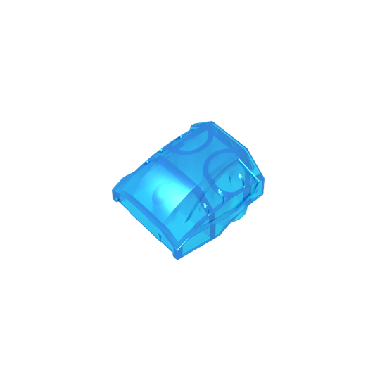 GDS-M231 - Slope Curved 2 x 2 No Studs - 3 Recessed Side Ports