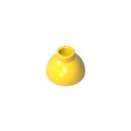 GDS-M253 - Brick Round 1.5 x 1.5 Dome Top [Plain]