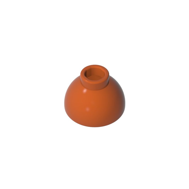 GDS-M253 - Brick Round 1.5 x 1.5 Dome Top [Plain]