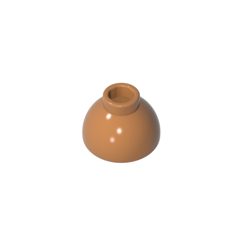 GDS-M253 - Brick Round 1.5 x 1.5 Dome Top [Plain]