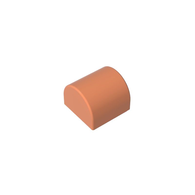 GDS-M255 - Brick Curved 1 x 1 x 2/3 Double Curved Top, No Studs