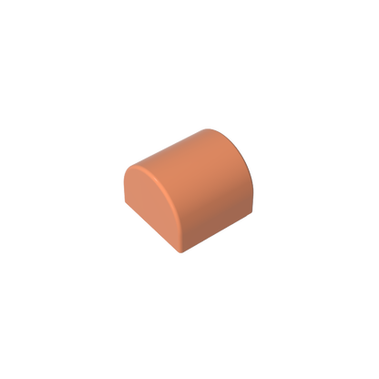 GDS-M255 - Brick Curved 1 x 1 x 2/3 Double Curved Top, No Studs