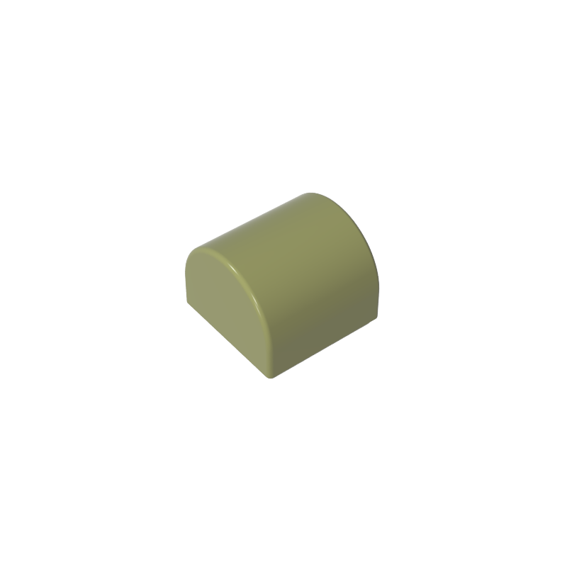 GDS-M255 - Brick Curved 1 x 1 x 2/3 Double Curved Top, No Studs