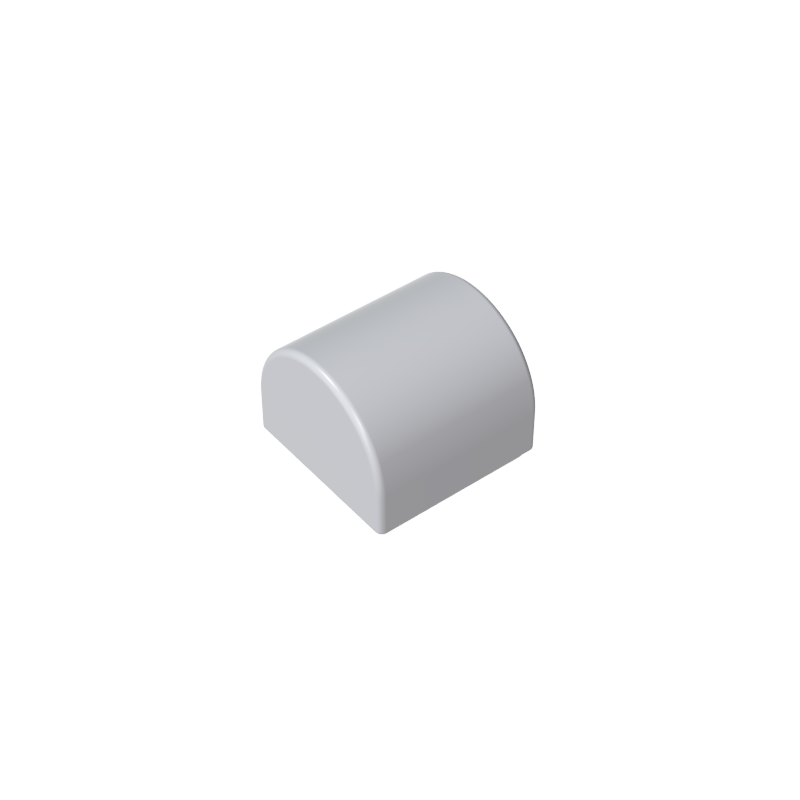 GDS-M255 - Brick Curved 1 x 1 x 2/3 Double Curved Top, No Studs