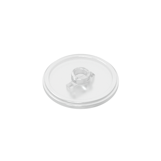 GDS-M297 - Minifig Shield Round with Stud and Raised Rim [Plain]