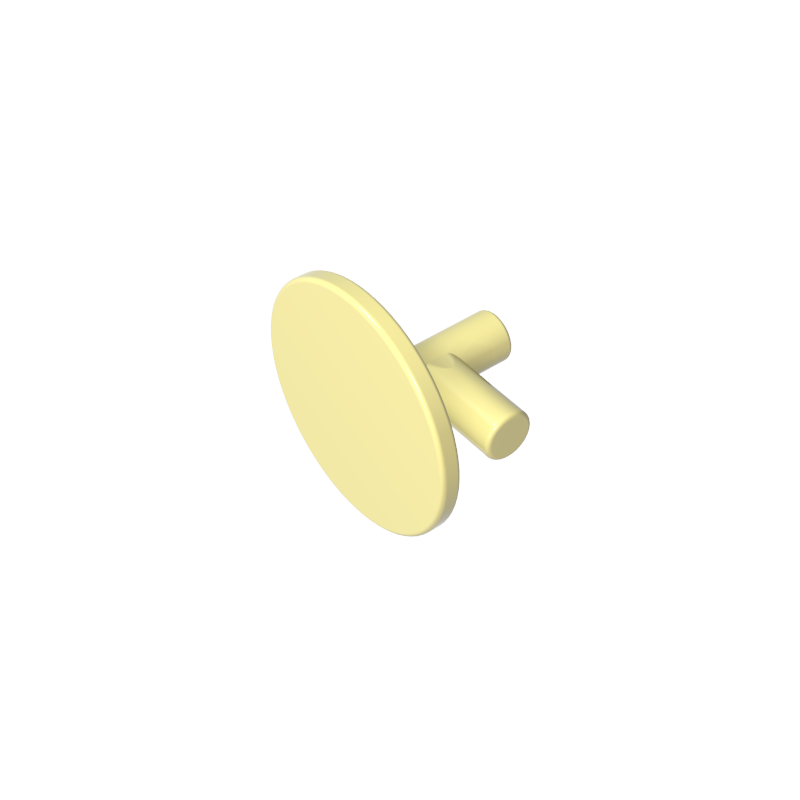 GDS-M303 - Minifig Shield Round Flat [Plain]