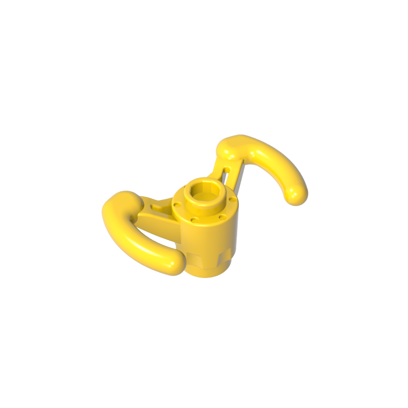 GDS-M304 - Technic Steering Wheel Pilot's Yoke [Hollow Stud, Axle Hole with + Opening]