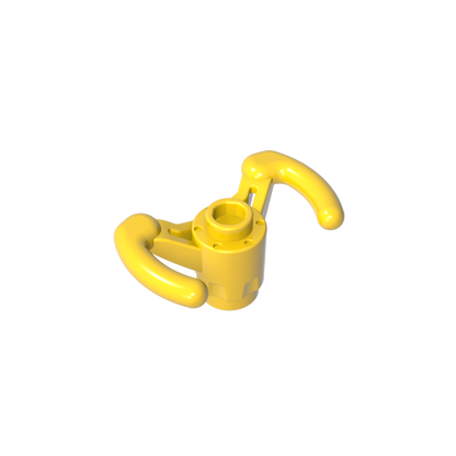 GDS-M304 - Technic Steering Wheel Pilot's Yoke [Hollow Stud, Axle Hole with + Opening]
