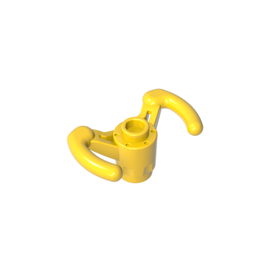 GDS-M304 - Technic Steering Wheel Pilot's Yoke [Hollow Stud, Axle Hole with + Opening]