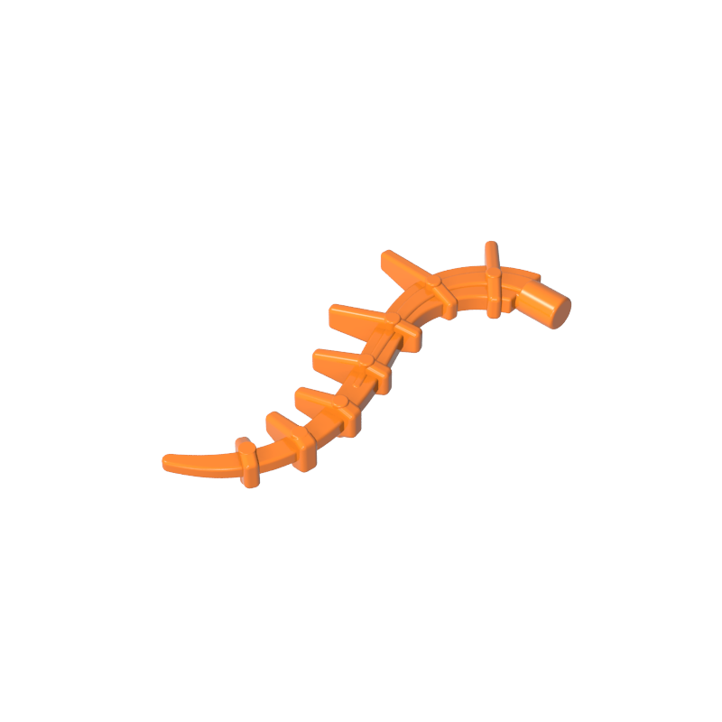 GDS-M431 - Plant / Creature Body Part, Vine / Tail / Tentacle / Bionicle Spine, Spiky