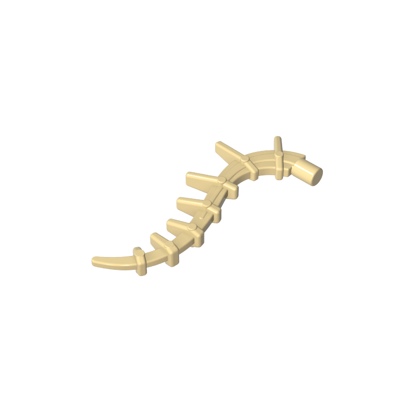 GDS-M431 - Plant / Creature Body Part, Vine / Tail / Tentacle / Bionicle Spine, Spiky
