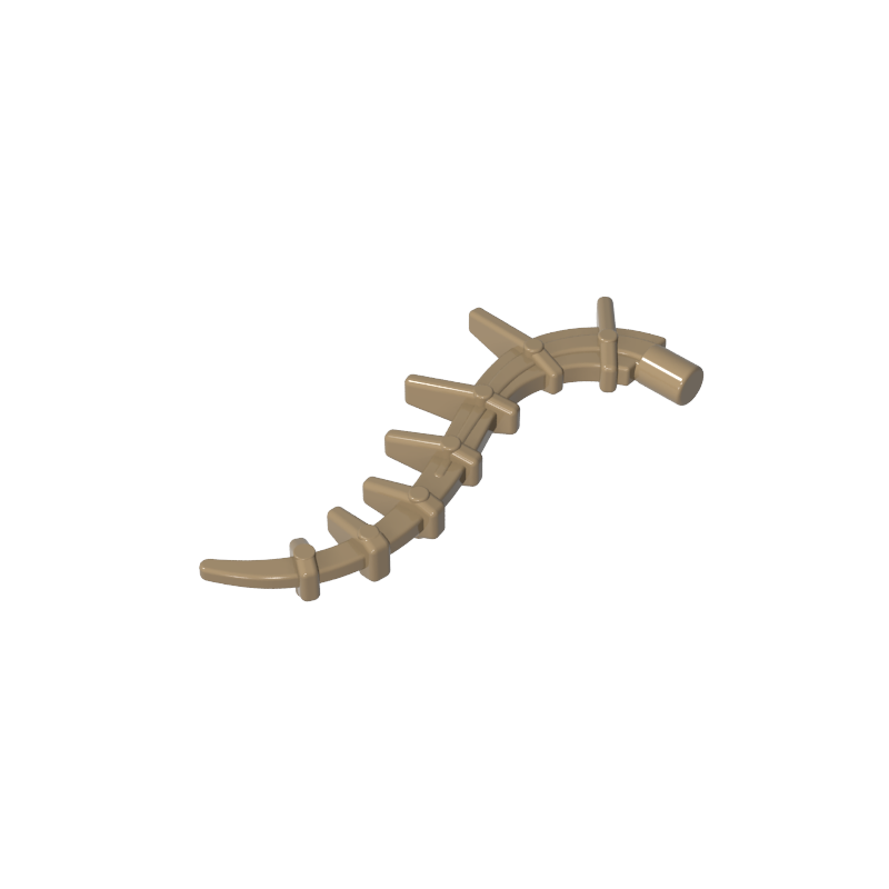 GDS-M431 - Plant / Creature Body Part, Vine / Tail / Tentacle / Bionicle Spine, Spiky