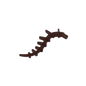 GDS-M431 - Plant / Creature Body Part, Vine / Tail / Tentacle / Bionicle Spine, Spiky