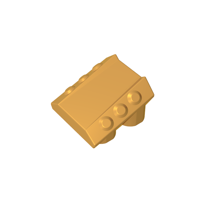 GDS-M477 - Slope 2 x 2 No Studs, with 3 Side Pistons Raised Edges