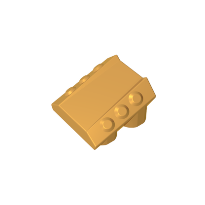 GDS-M477 - Slope 2 x 2 No Studs, with 3 Side Pistons Raised Edges