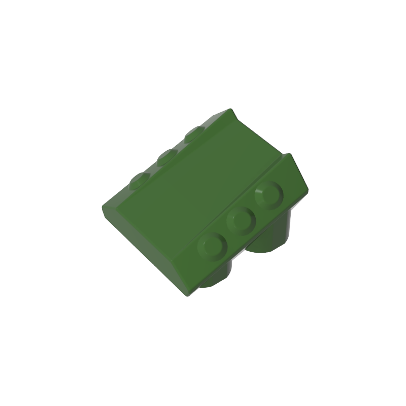 GDS-M477 - Slope 2 x 2 No Studs, with 3 Side Pistons Raised Edges